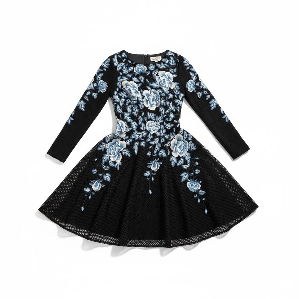 MIRI New York 00 Gown Dress Blue Black Mother Sister Of The Bride - Picture 1 of 4